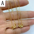 Catena box in argento 925 con placcatura in oro 18k e chiusura a moschettone - scatola catena