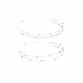 Set di due cerchietti da sposa argentati con eleganti strati di perle e strass luminosi - Combinazione a Doppio Stile / Argento