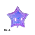 10 Inch Iridescent Purple Five-Pointed Star Balloon
