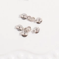 S925 Sterling Silber Schmetterling Ohrmutter Verschluss für DIY Schmuckherstellung - Weißgold 4mm Klein 1 Paar