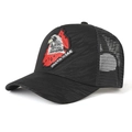 Gorra de malla transpirable negra con bordado de águila para protección solar exterior. - L(58-60cm) / Negro