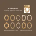 Cornici decorative in carta pizzo a tema caffè vintage per scrapbooking, set da 10 pezzi - Appuntamento al Caffè