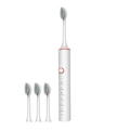 White electric toothbrush set with three brush heads and multiple cleaning modes - 101 White (4 Heads)