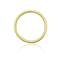 Bracciale rigido minimalista oro opaco con texture liscia su sfondo bianco - Bracciale rigido liscio oro opaco (30017)