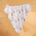 Soft 6-layer cotton gauze baby swaddle blanket featuring cute cartoon animal prints - 6-Layer 110*110cm / Holiday Flight