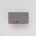 Detailed view of four pairs of titanium steel birthstone stud earrings in vibrant colors - 4-Piece Set: 2-3-7-9
