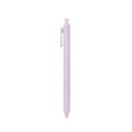 Minimalist macaron lavender retractable gel pen with clip on white background - Macaron Taro Purple