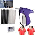 Kit per fissaggio rapido vestiti con pistola per etichette viola aghi e fermagli in plastica - Pistola Singola / Viola