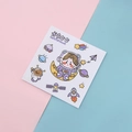 Cute astronaut space stickers set for water bottles with rockets and planets - Astronaut
