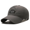 Gorra de béisbol gris oscuro de secado rápido con perforaciones láser transpirables - Ajustable / gris oscuro