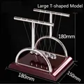 Detailed view of a large T-shaped Newton's cradle showing 180mm height and 150mm width - Large T-shaped Billiard Ball (non-perpetual Motion) ♢ / Original Packaging ♢