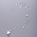 925 sterling silver pearl necklace with elegant bow pendant and adjustable chain - Bowknot Pearl Elegant Pendant (xl1192)