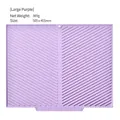 Large purple silicone dish drying mat with anti-slip ridges and 505x405mm size - Large / Purple