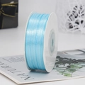Sky blue 3mm double-sided satin ribbon roll for gift wrapping and bookmark crafts - One Roll 91 Meters Long / Sky Blue (11#)