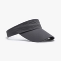 Dark grey breathable mesh sun visor hat with adjustable open top for outdoor sports - Adjustable / Dark Gray (25H229)