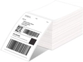 Stack of white rectangle thermal shipping labels with UPS shipping information and barcode - 4*6 Inch-500pcs (Folded) / White