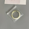 Clear dustproof EVA jewelry pouch for jade bracelet storage and organized protection - 50 Silk Transparent Zipper Bag / 11x11cm