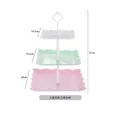 3-Layer Square Three Colors White