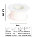 White ruffled linen ribbon roll 2.5cm width for elegant flower bouquet and gift wrapping - 2.5cm Cardboard Roll / White