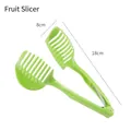 Tagliafrutta verde in plastica per limone e pomodoro, pinza da 18cm con pettine - Plastica / Verde