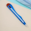 Close-up of a blue pen-shaped utility knife with a sliding mechanism for crafting - Utility Knife Pen - Blue (with Magnet)