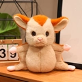 Peluche di petauro dello zucchero arancione e beige con morbida pelliccia lunga - Arancione