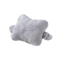 Reposamuñecas ergonómico de felpa gris para escribir en oficina y comodidad - Color Sólido / Gris