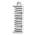 Antique silver musical piano pendant charm for DIY necklaces and bracelets accessories - 1Pc Piano 30x10mm