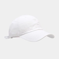Détail de la casquette de baseball blanche montrant la visière courbée et les coutures - L (58-60cm) / Blanc