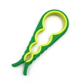4-in-1 multi-size jar opener tool in green and yellow for various bottle caps - Large (Bulk) / Green