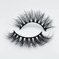 Detailed view of 20mm thick faux mink eyelashes with dramatic volume and fluffy curls - B3D15-20F