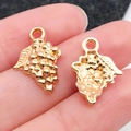 Golden grape resin charms for DIY jewelry making with realistic fruit texture - Gold Grape Accessory (20816)