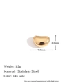 Perforated Bean Pendant - Gold