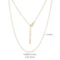 Minimalist gold clavicle chain for DIY jewelry with 1.6mm thickness and lobster clasp - Gold S-0026 (55cm)