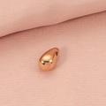 Polished rose gold waterdrop pendant bead in titanium steel for DIY jewelry making - Rose Gold Water Drop Pendant