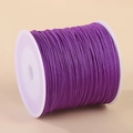 Spool of 0.8mm purple nylon cord for handmade jewelry weaving and DIY crafts - Purple