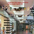 Bannière d'Halloween avec personnages de sorcière et citrouille et cordon rouge de 3M - zw-21 Bannière de Dessin Animé Bat Happy Halloween