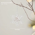 Sparkling transparent acrylic snowflake ornament 13cm for Christmas tree decoration - Snowflake (WL2022-62)
