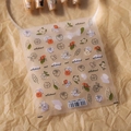 Stickers à ongles 5D autocollants avec fleurs abstraites et papillons style TS-2594 - TS-2594 Art Abstrait