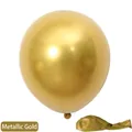 Thickened 10-inch metallic gold latex balloon with high-gloss finish for birthday parties - Metallic Gold
