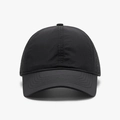 Classic black breathable mesh baseball cap with perforated side panels for outdoor sun protection - Adjustable / Black