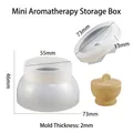 Moule en silicone pour boîte de rangement d'aromathérapie avec dimensions précises - Moule de Boîte de Rangement d'Aromathérapie Mini D3396-1-2
