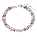 18cm Length / Rainbow Patchwork Zircon (DY150209)