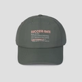 Detail of dark grey nylon baseball cap featuring pink and white success rate typography - One Size / Army Green