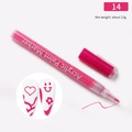Pink acrylic paint marker number 14 for nail art DIY and colorful drawing patterns - #14 Rose Red