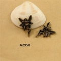 Vintage bronze fairy wing charms A2958 for DIY handmade bracelets and necklaces - A2958 Nimble Fairy
