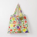 Foldable polyester shopping bag featuring vibrant fruit and vegetable illustrations - 16kg / 38*58cm / Fruits & Veggies (XC-53)