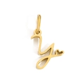 Letter Y / 10mm Height (Without Loop) / Gold