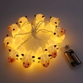 Cute LED sheep string light with 10 warm white bulbs and AA battery box power - Sheep (1.8m 10 LEDs - 2AA Constant Light Battery Box)
