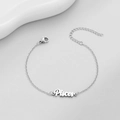 Macro shot of silver stainless steel Pisces zodiac pendant and fine link chain detail - Pisces Steel